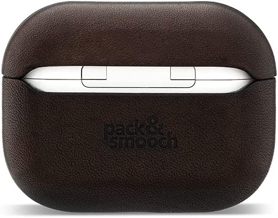 AirPod Pro Case, Hülle Für AirPods - Pflanzlich Gegerbtes Leder Handmade in Germany Dunkelbraun (Air