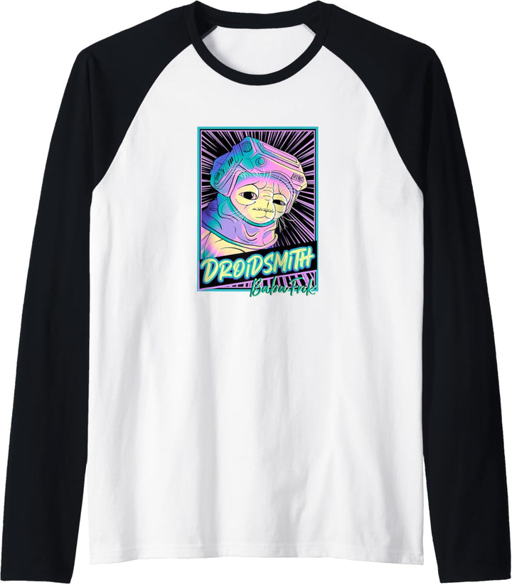 Star Wars: The Rise Of Skywalker Babu Frik Neon Poster Raglan