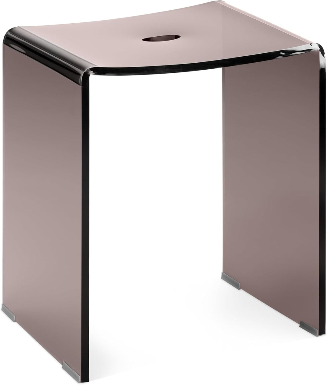 Navaris Duschhocker aus Acryl 43,5x37x28cm - Badhocker Badezimmer Stuhl - Sitzbank für Dusche und Ba