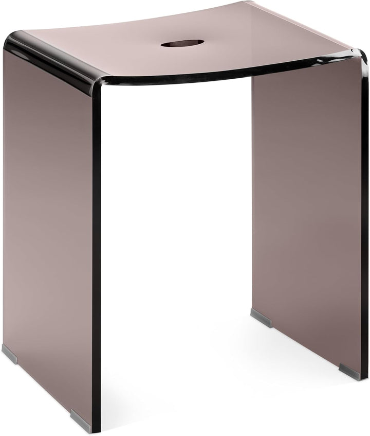 Navaris Duschhocker aus Acryl 43,5x37x28cm - Badhocker Badezimmer Stuhl - Sitzbank für Dusche und Ba