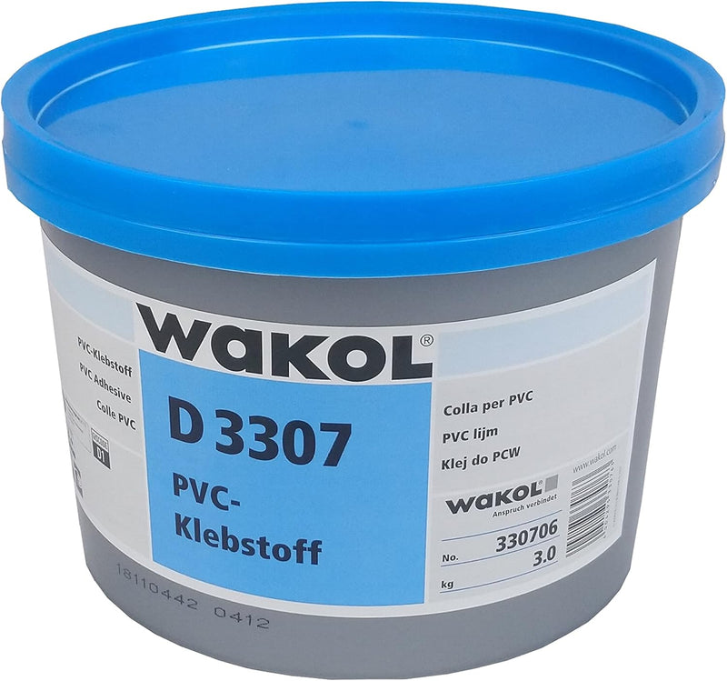 Wakol D 3307 PVC-Klebstoff PVC-/Teppich- und Vinylkleber (Vinylkleber Wakol 3307 | 3 Kg, Vinylkleber