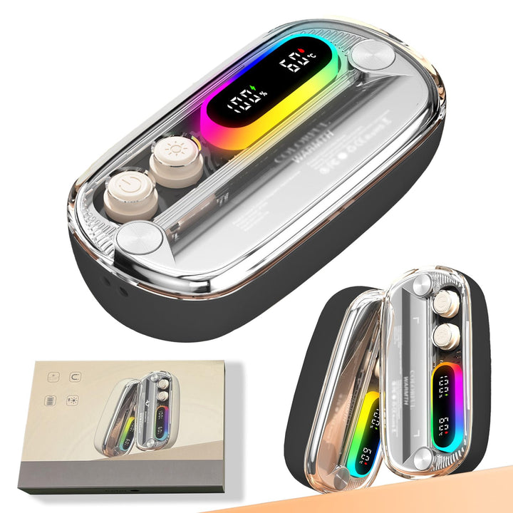 Handwärmer Elektrisch, Beheizbare Taschenwärmer Wiederverwendbar, Tragbarer Hand Warmer, 4 Heizmodi,