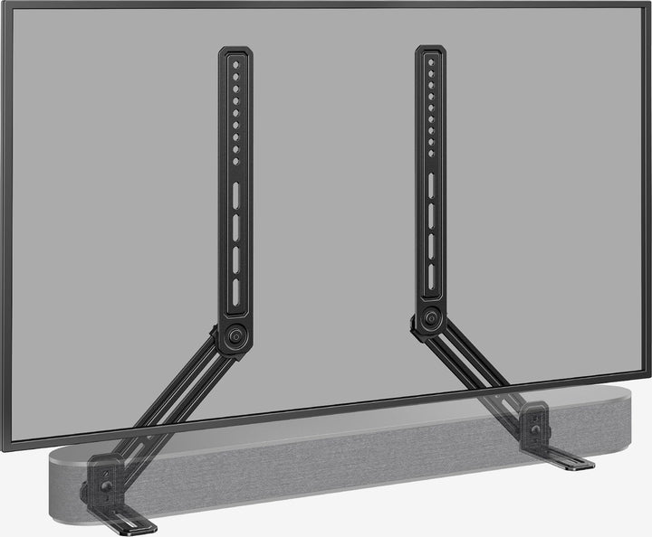Perlegear Soundbar Halterung, Soundbar Halterung am TV für die Montage über/unter TV bis zu 6.8kg, S