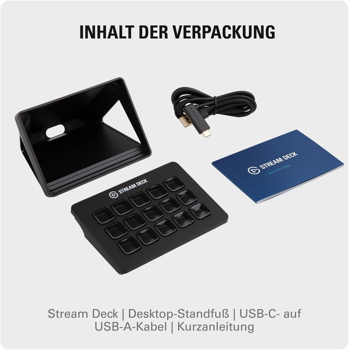 Elgato Stream Deck MK.2 – Studio-Controller, 15 Makrotasten, auslösen von Aktion in Apps und Softwar