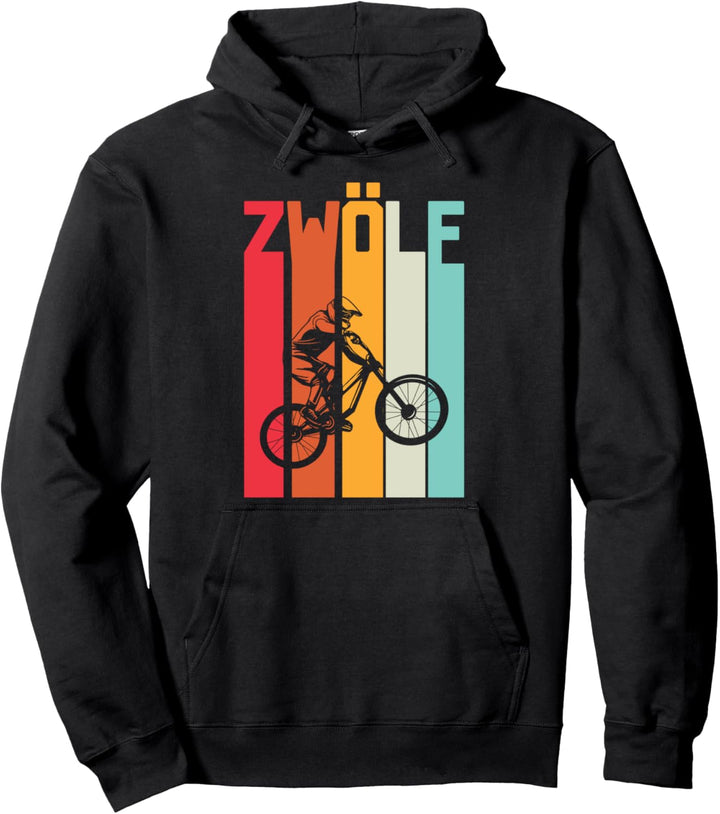 12. Geburtstag Cooles Jungs Retro Mountainbike MTB Biker Pullover Hoodie