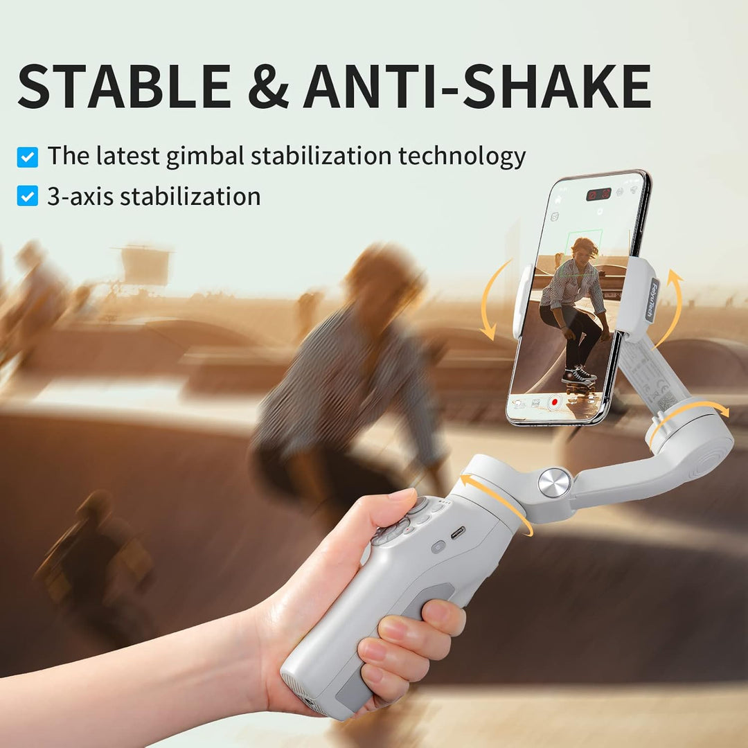Feiyu Vimble 3SE [Offiziell] Smartphone Gimbal für iPhone und Android, 3-Achsen Handy Stabilisator,