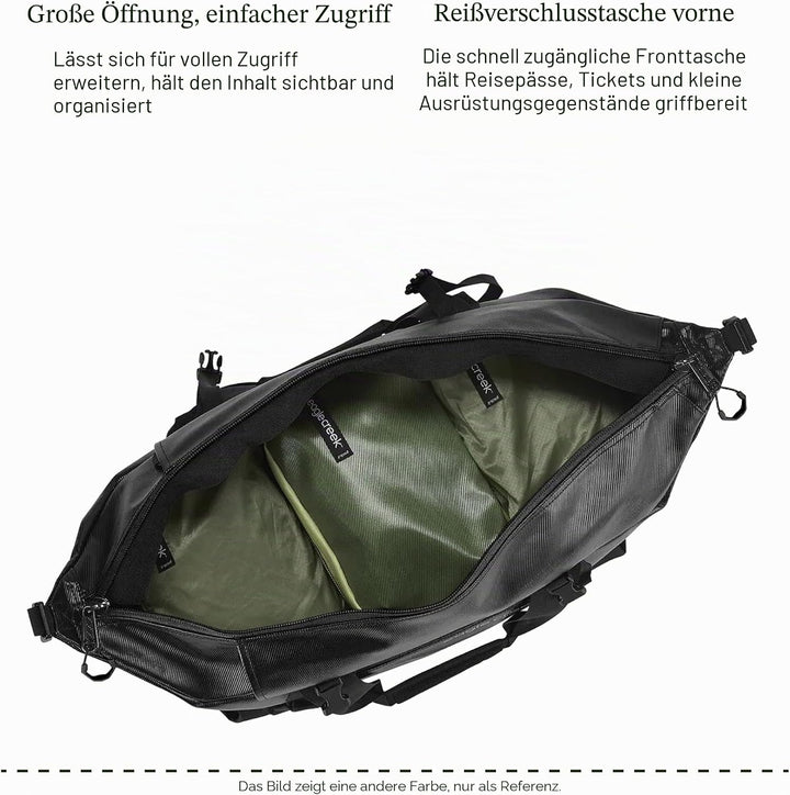 Eagle Creek Migrate Reiserucksack mit versteckten Rucksackgurten, grosse Öffnung mit vollständiger Ö