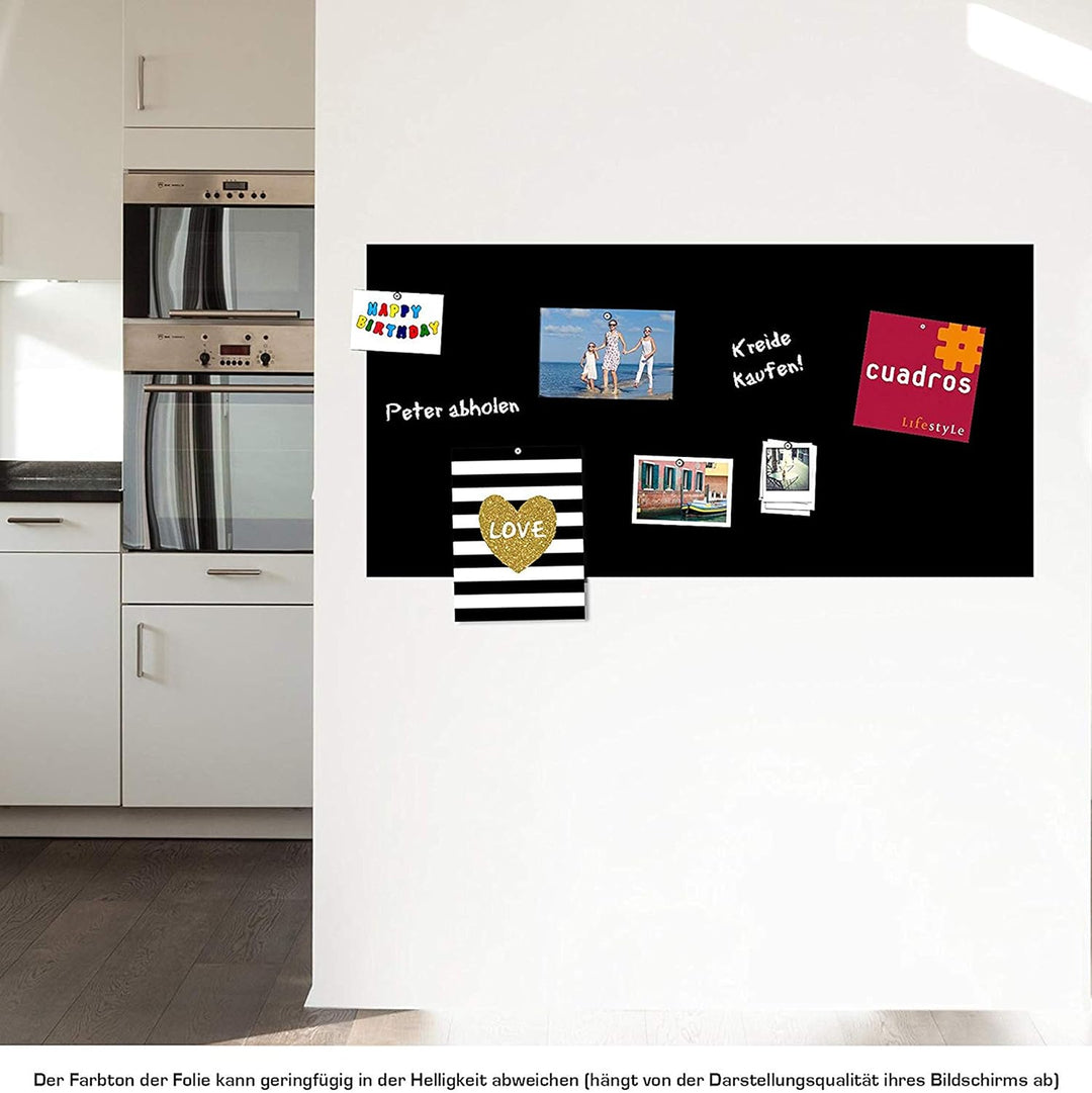 Cuadros Lifestyle Tafelfolie 100 x 50 cm | Magnetisch und selbstklebend - Vinyl- Kreidefolie | Magne