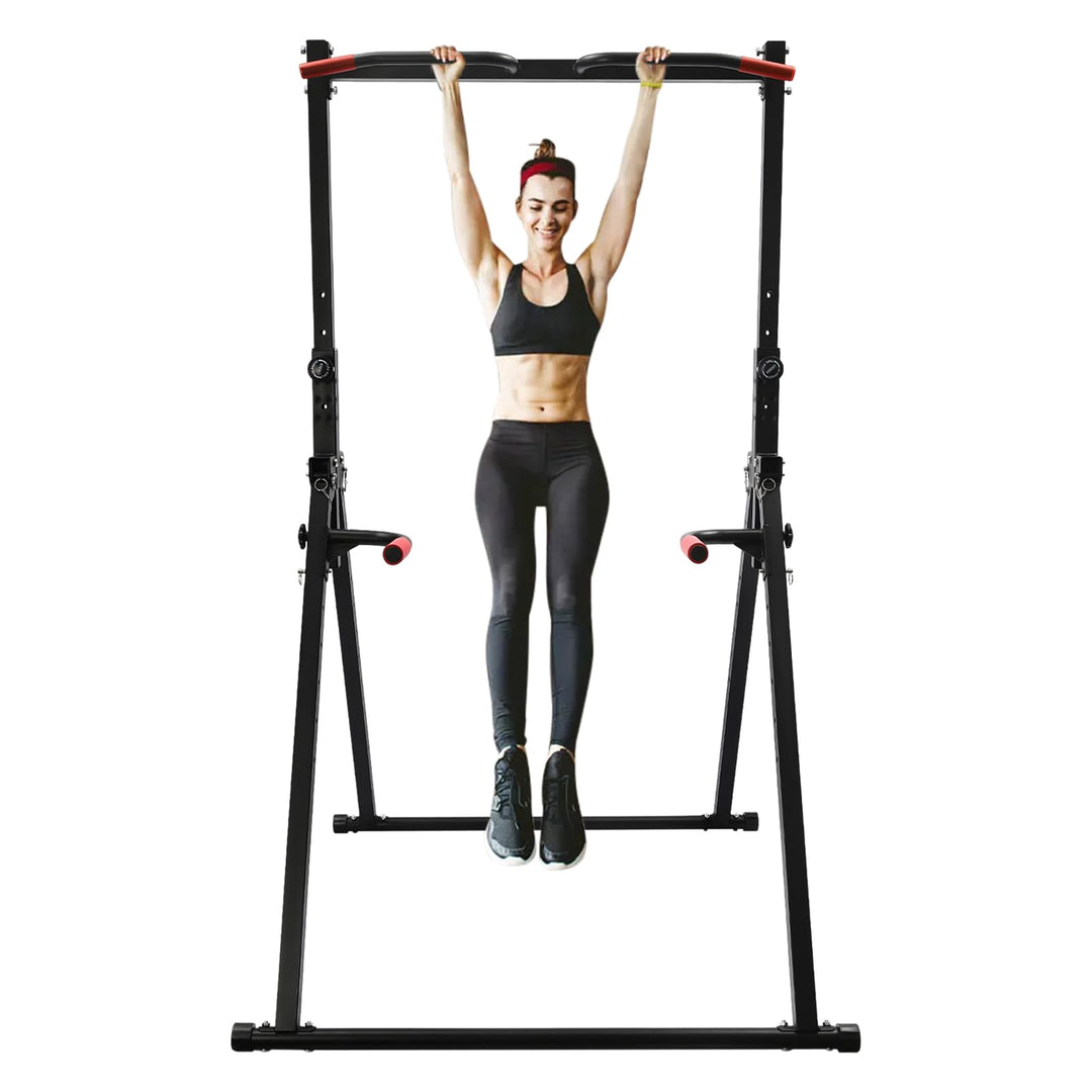 Faltbar Power Tower Dreieckige Pull Up Station,Trainingsbarren Tragfähigkeit 200kg,Klimmzugstange Fr
