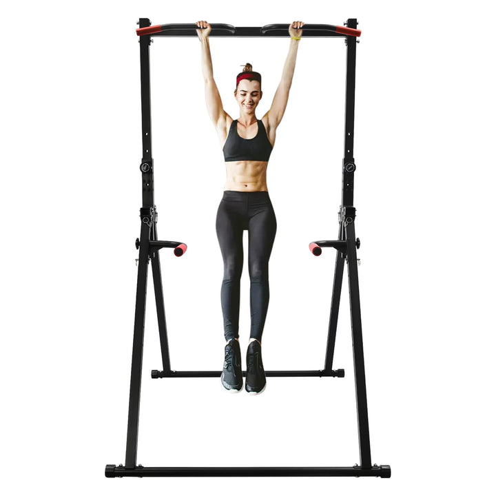 Faltbar Power Tower Dreieckige Pull Up Station,Trainingsbarren Tragfähigkeit 200kg,Klimmzugstange Fr