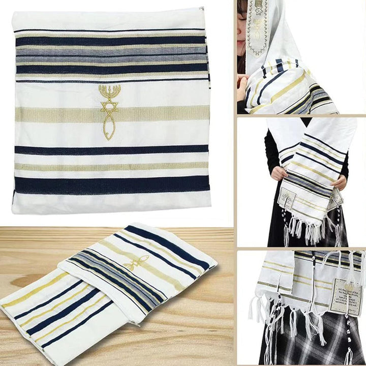 Tallit Gebetsschal Messianischer Christlicher Tallit Messianic Tallits Gebet Schal Gebetsmantel Jeru