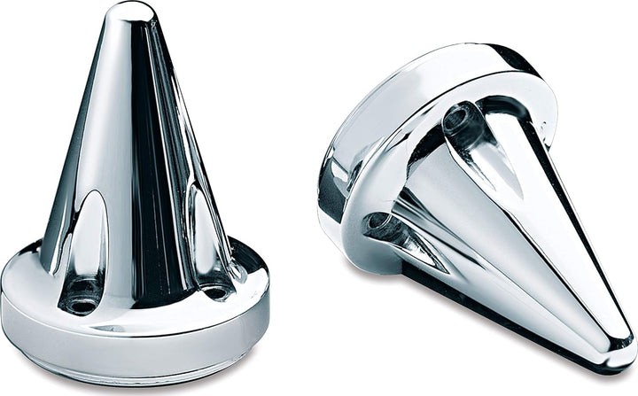 Kuryakyn 1 Paar Motorradlenker Zubehör Stiletto Handgriff Endkappe Chrom 6249 chrome, chrome