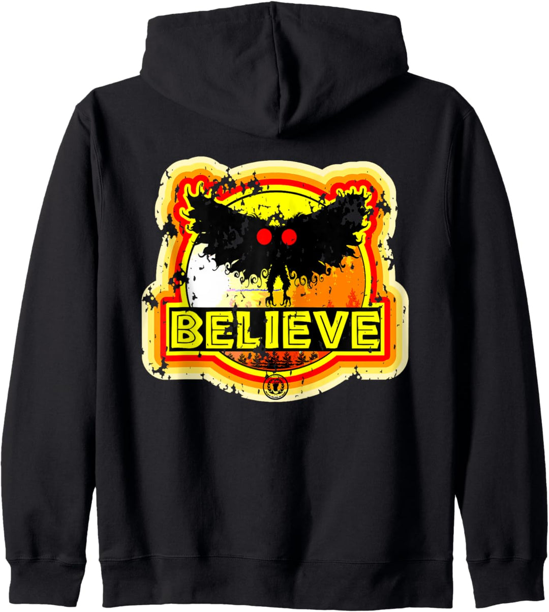 Retro Mothman West Virginia Vintage Monster Big Moth Believe Kapuzenjacke