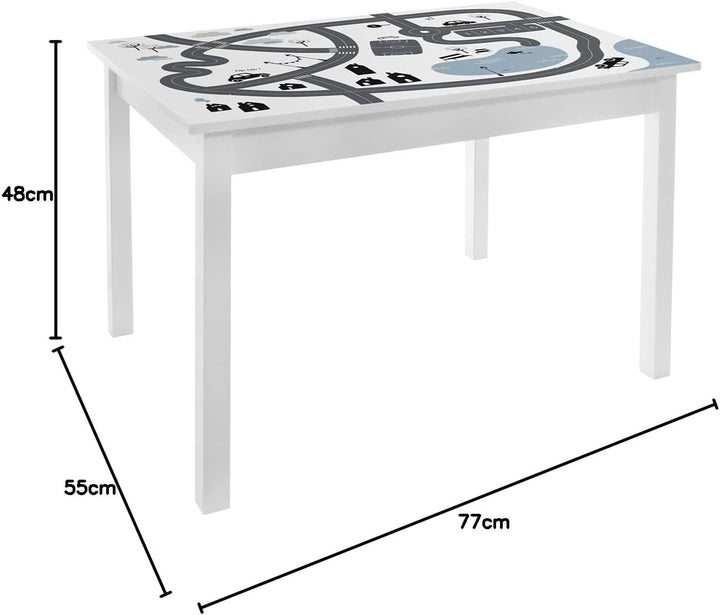 Motivtisch für Jungen - Model 2 - Atmosphera créateur d'intérieur cm Weiss, cm Weiss