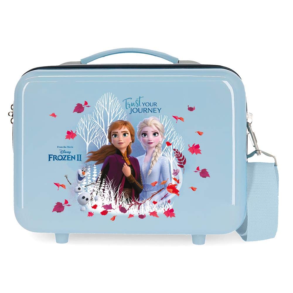 Disney Frozen Die Eiskönigin Trust your journey Anpassungsfähiger Schönheitsfall Blau 29x21x15 cms A
