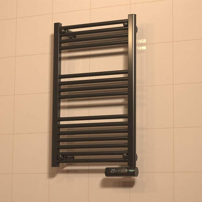 Cecotec Elektrischer Badheizkörper Ready Warm 9100 Smart Towel Black. 500 W, LED-Anzeige, Touch Cont