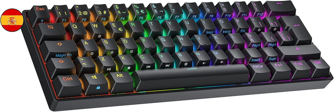 Ranked N60 Nova Mechanische 60 Prozent Tastatur | Hotswap Gaming Keyboard | 62 Programmierbare Taste