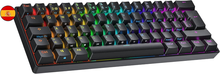 Ranked N60 Nova Mechanische 60 Prozent Tastatur | Hotswap Gaming Keyboard | 62 Programmierbare Taste