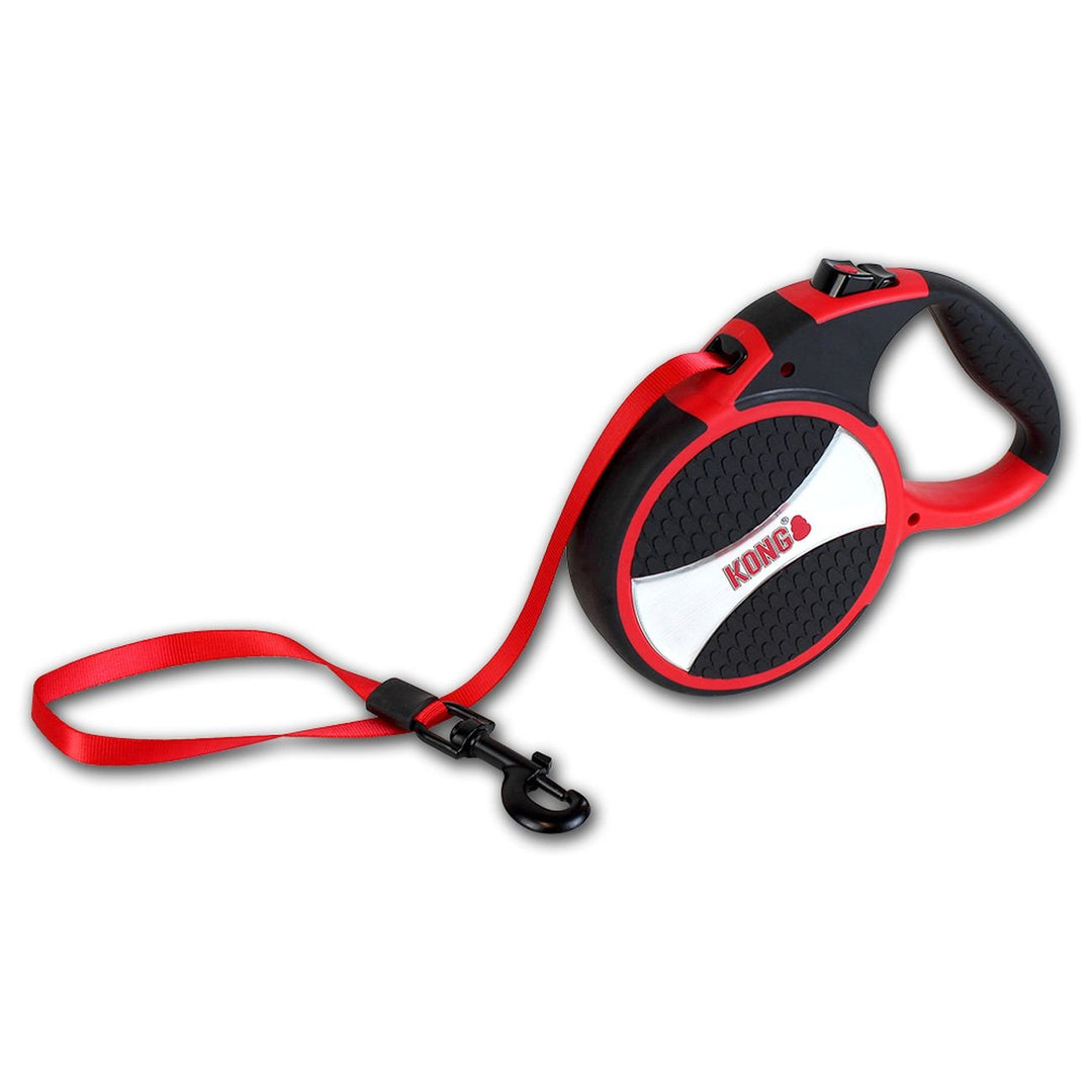 Alcott Kong Explore einziehbare Hundeleine, Grösse L, Rot, 61 cm lang, KNG EXP LG RD Rot/Ausflug, ei