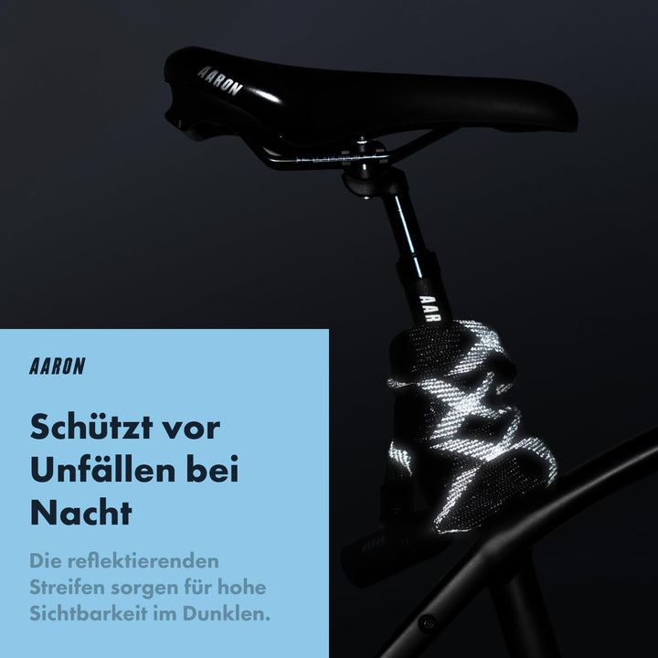 AARON Cobra Fahrradschloss mit Schlüssel, 105cm Kettenschloss aus Stahl und hoher Sicherheitsstufe,