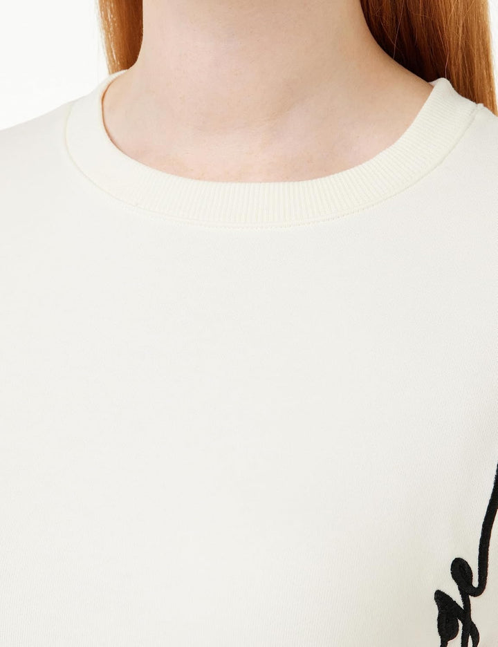 Armani Exchange Damen Signature Logo French Terry Pullover Sweatshirt, Iso