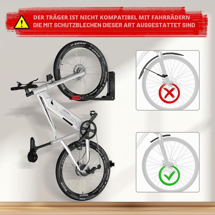 IMAYCC Profi Schwenkbare Fahrrad Wandhalterung, Fahrradhalterung Wand ohne schweres Heben, platzspar