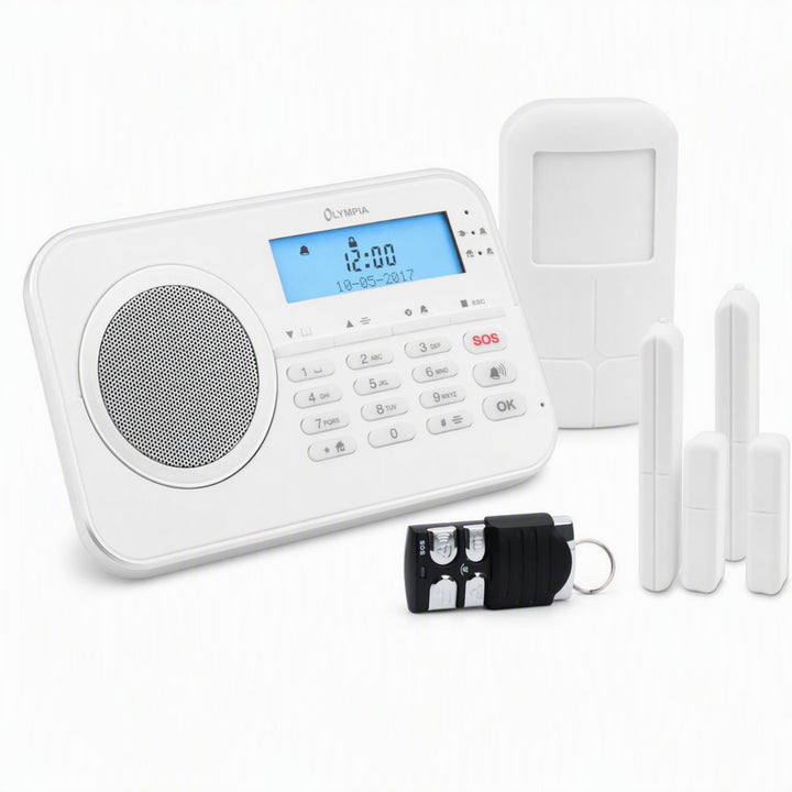 OLYMPIA Protect 9868 GSM Haus Alarmanlage Funk Alarmsystem mit App Single, Single