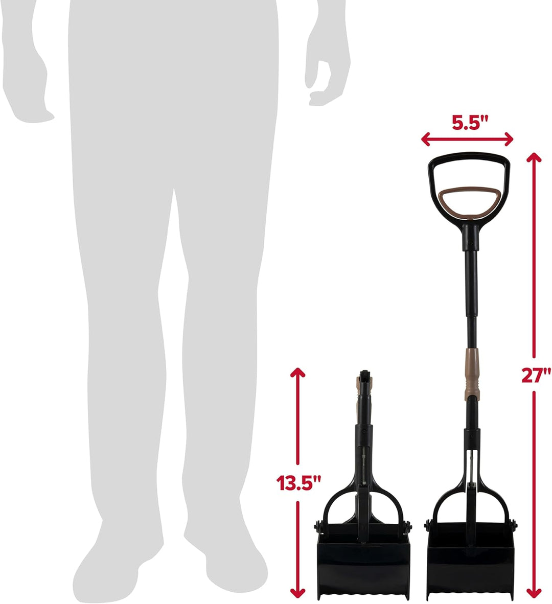 Petmate Arm & Hammer Pet Pooper Scooper Abfall-Management-System für Hundekot Krallenschaufel, Krall