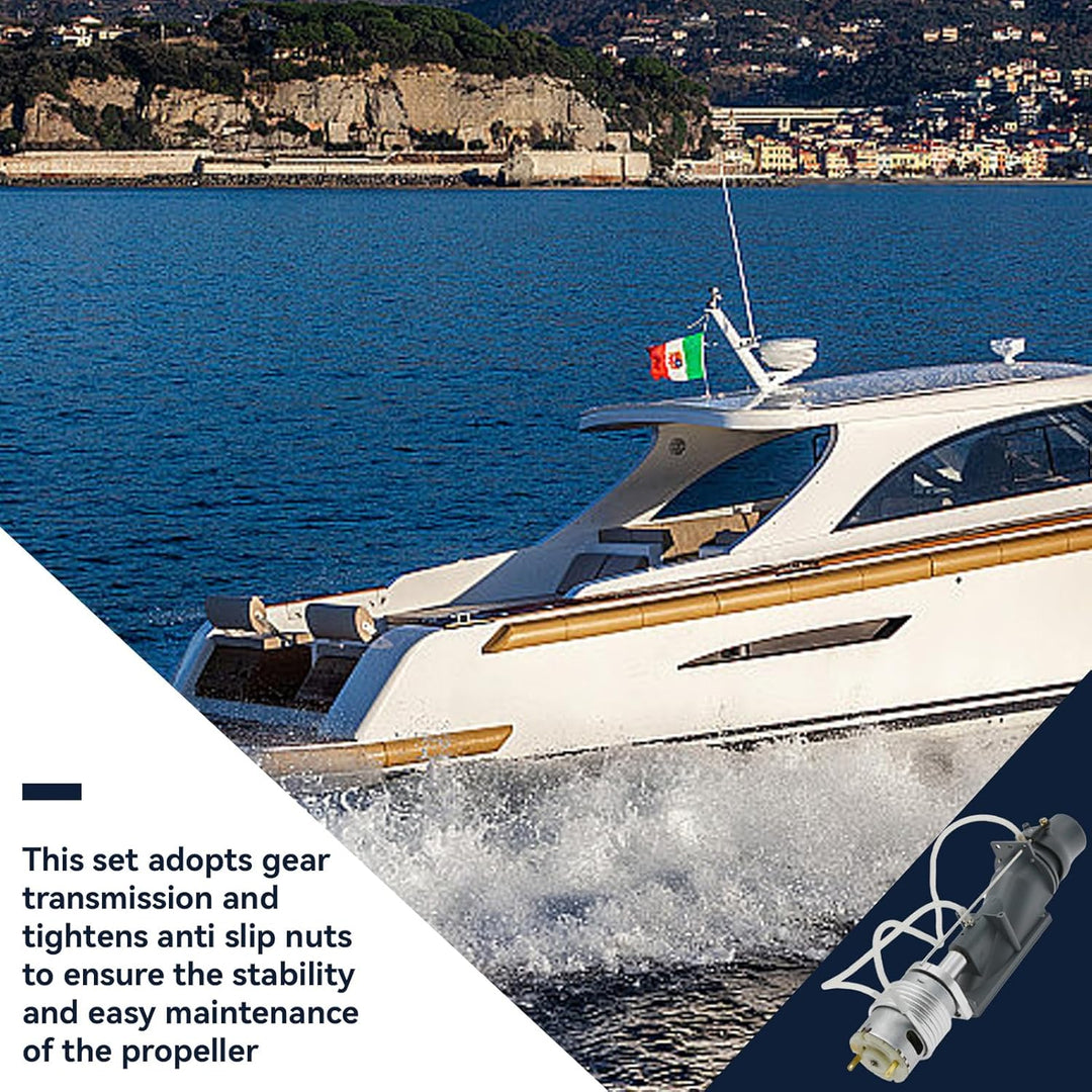 RC Boot Triebwerk, RC Boot Jet Pumpen Drücker Set Graues 26mm Triebwerk Mit 540 Bürstenmotor Kühlerr