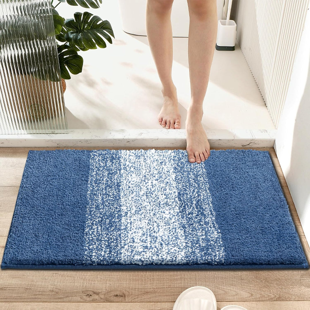 Weich Gross Badematten 80 x 120 cm, Badezimmerteppich Badteppich rutschfeste Wasserabsorbierend Badv