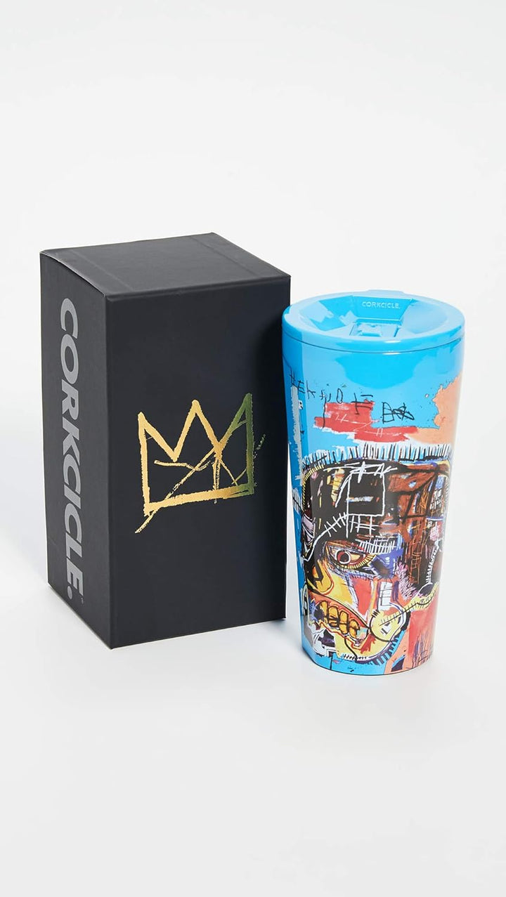 Corkcicle Tumbler Basquiat Trinkglas, 473 ml, Blau, Blau