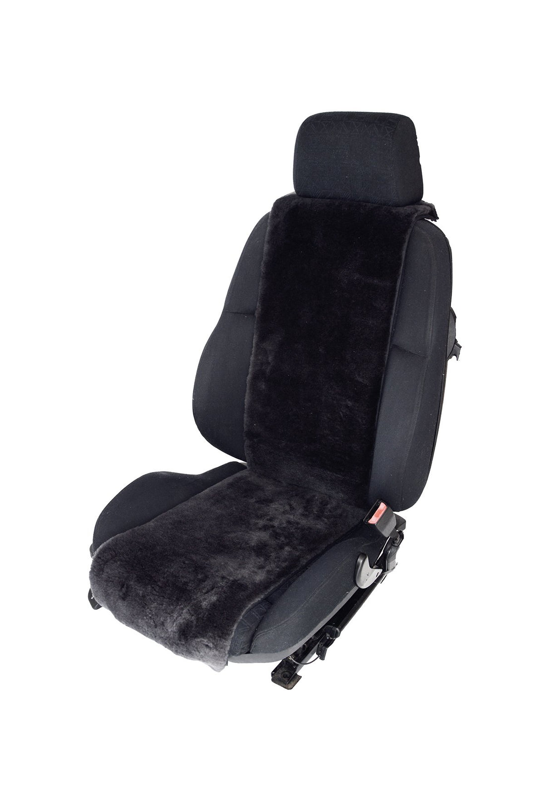 Autositzbezug/Sitzauflage aus echtem Lammfell 30cm Breite x 138cm Länge Premium (Schiefer) Fellhöhe