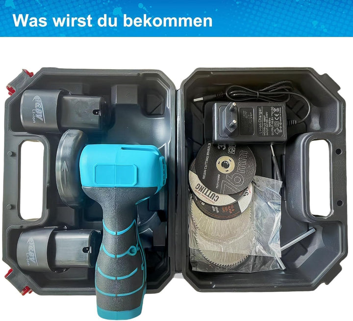 Mini Winkelschleifer,16.8V Akku Mini Flex 28000 rpm/76mm,Professional Mini Akku Winkelschleifer Set