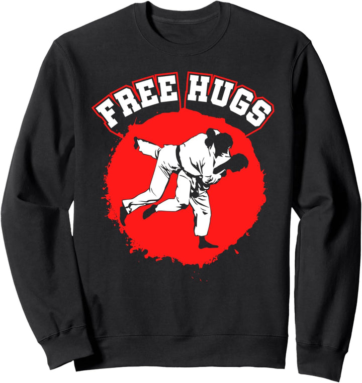 Funny Free Hugs Jiu Jitsu BJJ Martial Arts Jiu Jitsu Gift Sweatshirt