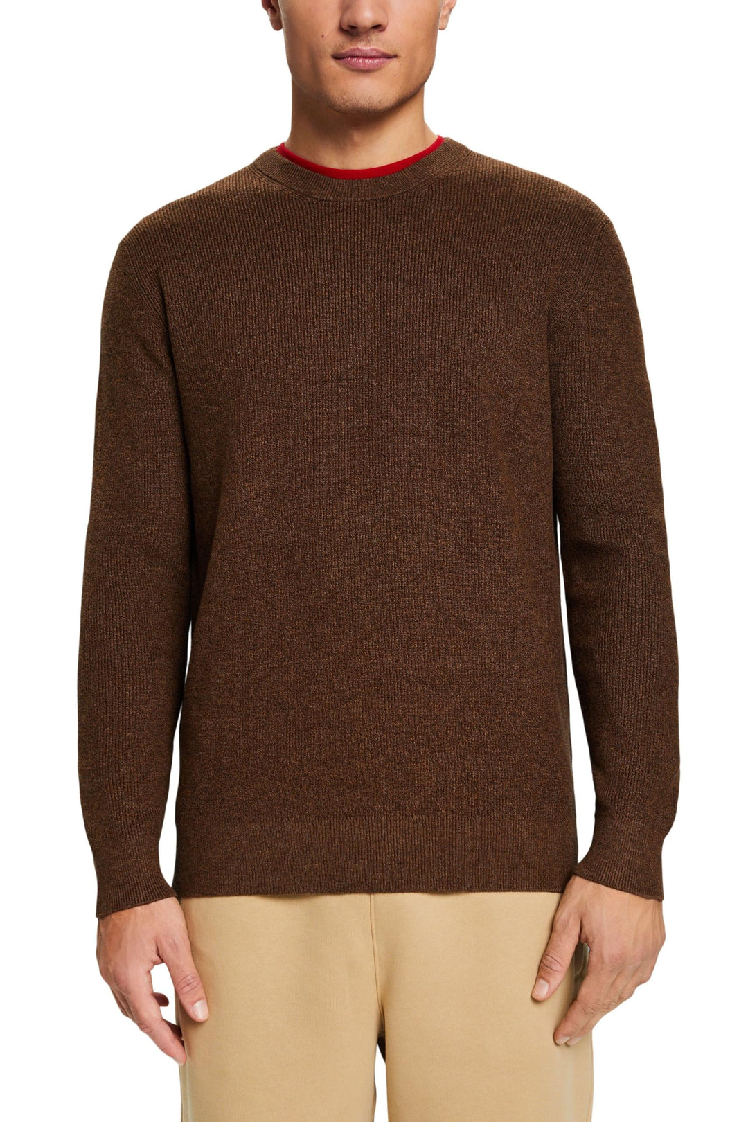 ESPRIT Herren 103ee2i323 Pullover XXL 256/Bark 2, XXL 256/Bark 2
