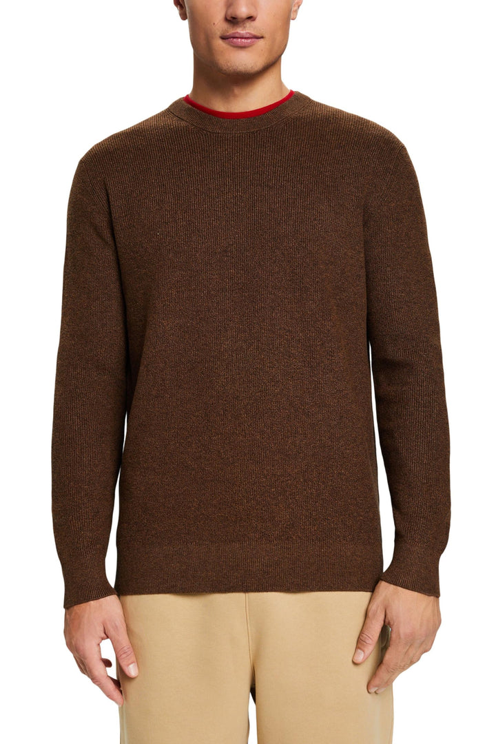 ESPRIT Herren 103ee2i323 Pullover XXL 256/Bark 2, XXL 256/Bark 2