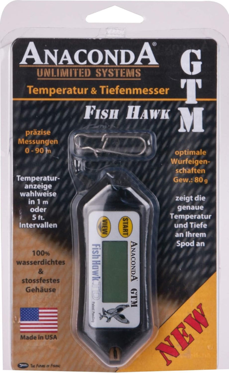 Anaconda Temperatur & Tiefenmesser Fish Hawk GTM Einheitsgrösse, Einheitsgrösse