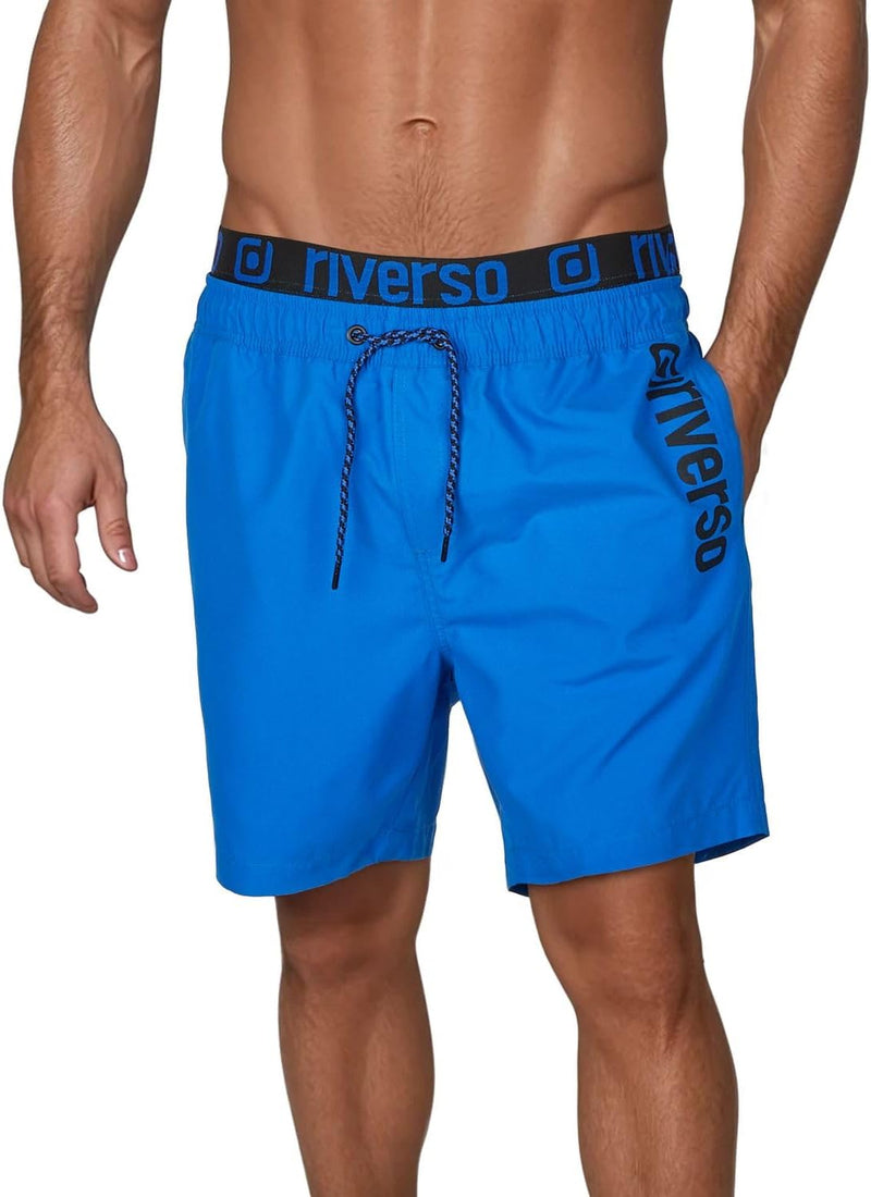 riverso Badehose Herren Regular Fit RIVBobby Kurze Hosen Badeshorts Schwimmhose Shorts Schnelltrockn