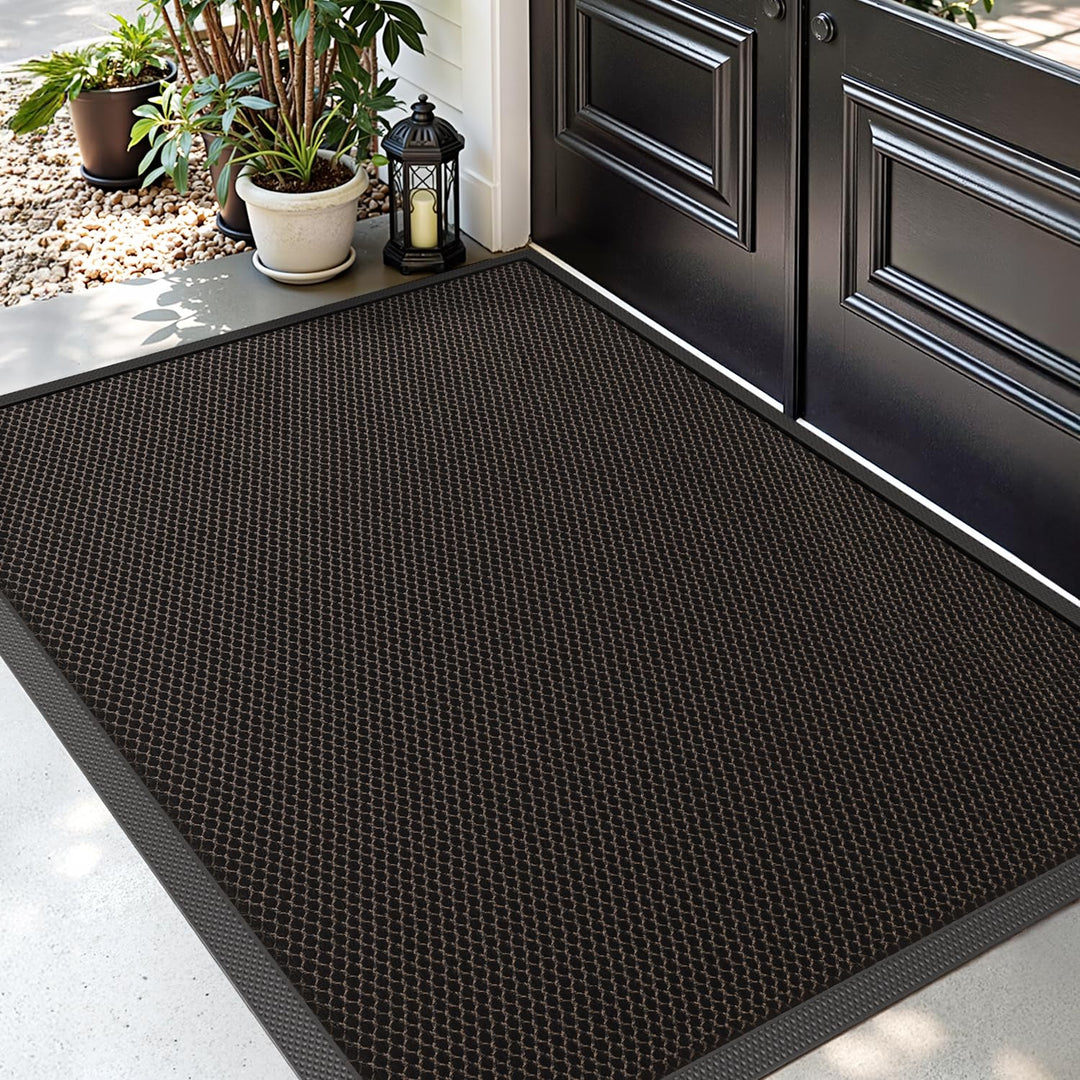 DEXI Fussmatte aussen 90 x 150 cm, extrem rutschfeste Schmutzfangmatte, langlebig Fussabtreter ausse
