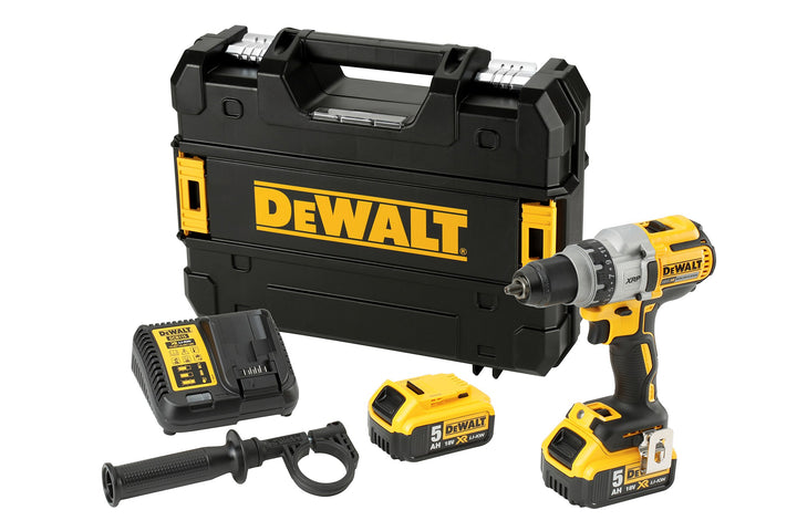 Dewalt 18V 3-Gang Akku-Bohrschrauber DCD991P2 (mit Vollmetallgetriebe, 11-stufiges Drehmoment, LED-L