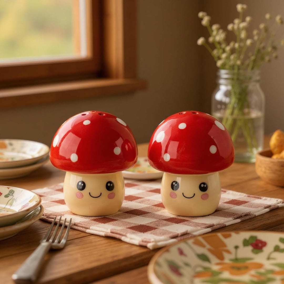 MIJOMA Salz- & Pfefferstreuer Set - Stilvolles Porzellandesign, Lebensmittelecht, Einfach zu Befülle