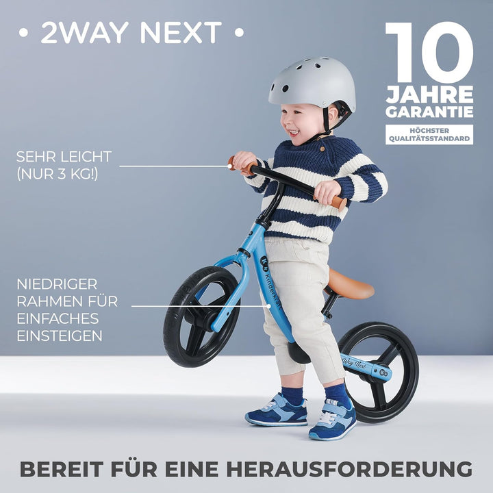 Kinderkraft 2WAY Next Laufrad, 12 Zoll, Blau Blue, Blue