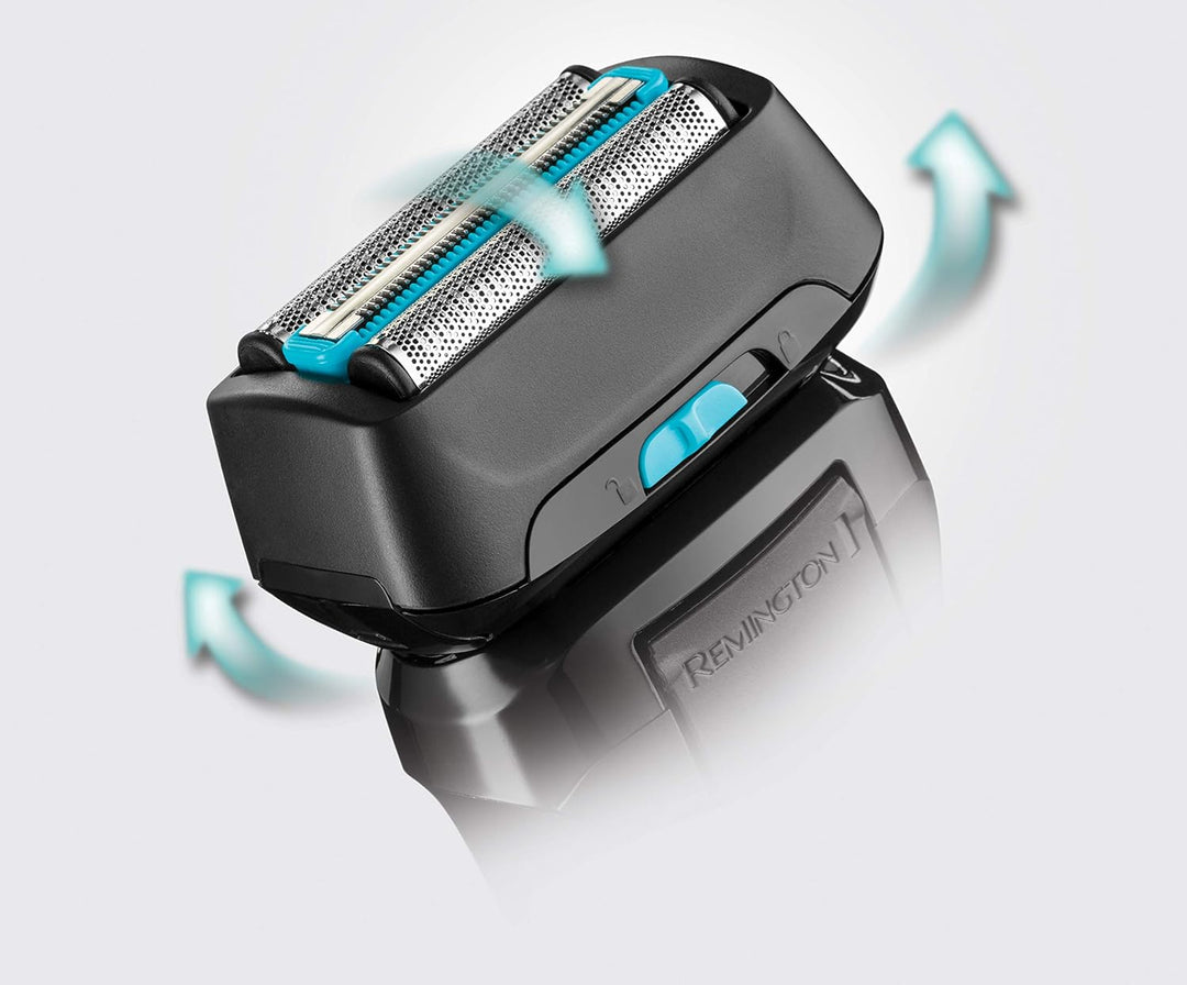 Remington Rasierer Herren Elektrisch F6 Aqua (Nass- & Trocken- Rasierapparat, 100% Wasserdicht, ausk