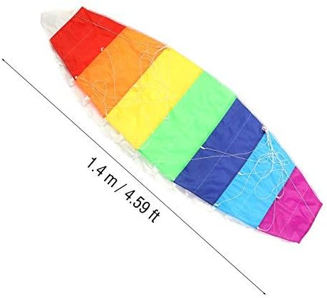 1,4 mt / 2 mt / 2,7 mt Regenbogen Farbe Dual Line Stunt Power Sport Drachen Fliegen Werkzeuge Outdoo