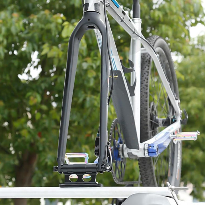2er-Pack Fahrradgabelhalterungen - Aluminium-Schnellspanner-Steckachsenadapter FüR DachgepäCkträGer