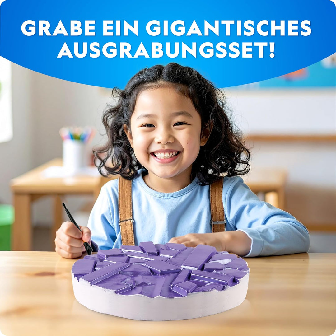 NATIONAL Geographic Riesiges Edelstein-Ausgrabungsset – 100 echte Edelsteine aus einem XXL-Ausgrabun