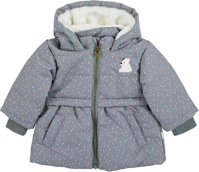 Sterntaler Baby Mädchen Baby Jacke Outdoor Babyjacke Eisbär Elia 68 Rauchgrau, 68 Rauchgrau