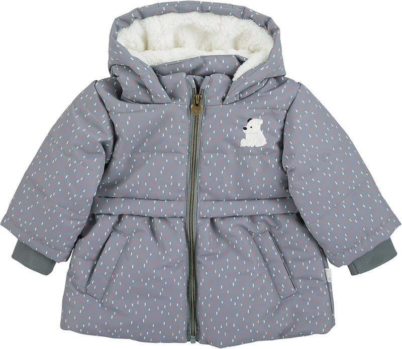 Sterntaler Baby Mädchen Baby Jacke Outdoor Babyjacke Eisbär Elia 68 Rauchgrau, 68 Rauchgrau