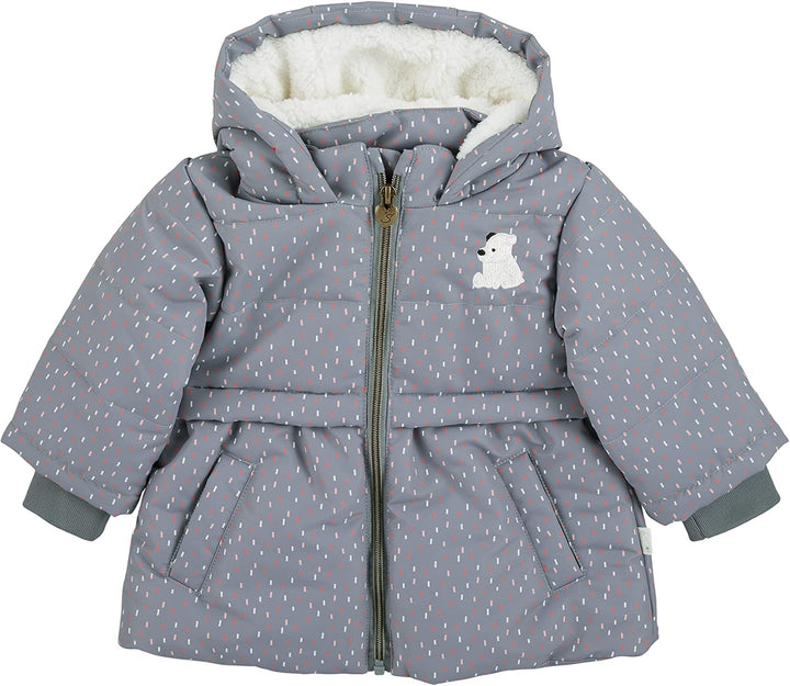 Sterntaler Baby Mädchen Baby Jacke Outdoor Babyjacke Eisbär Elia 68 Rauchgrau, 68 Rauchgrau