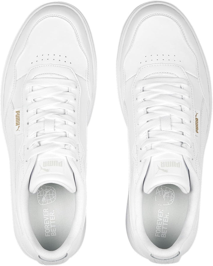 PUMA Herren Court Ultra Lite Sneaker 37.5 EU Puma White Puma White Puma Gold, 37.5 EU Puma White Pum
